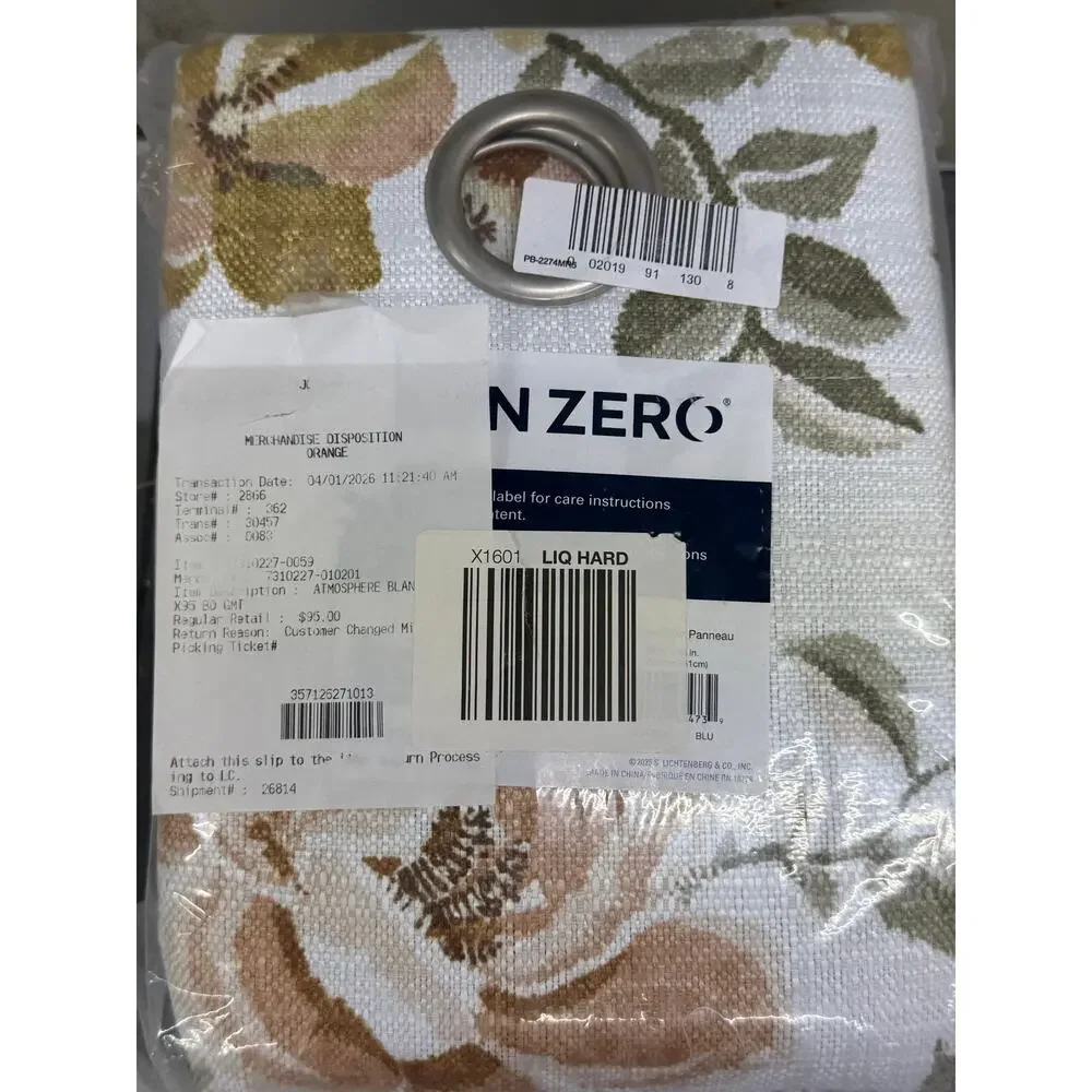 Sun Zero Grommet Blackout Curtain Panel 50